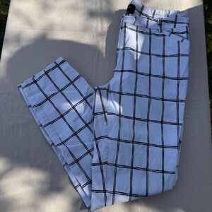 Reitmans Black and White Plaid Pants